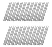 30 Piezas Regla Recta de 15cm y 6 Pulgadas de Acero Inoxidable