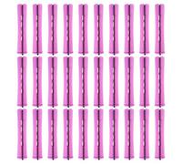 30 Piezas Tamaño Mediano Tamaño Rulos Pelo Rodillos Permanentes, 0.75 Pulgadas Rulos para el Pelo Plástico, Heatless Hair Curlers Kit para Natural Hair Long Short Hair Styling Tool Rizadores de Pelos