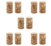 30 Piezas Tapón para Botella de Vino de Corcho, Diseño Creativo