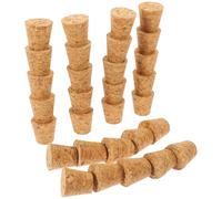 30 Piezas Tapones de Corcho Cónicos para Botella, 15x15x12 Mm