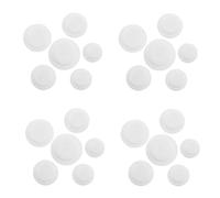 30 Piezas Tapones de Silicona de Color Blanco, Repuesto | Reutilizables para Botellas y Tarros Pequeños, Bloqueo de Humedad, Cocina, Recarga Fácil