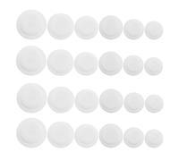 30 Piezas Tapones de Silicona de Color Blanco, Sellado Hermético | Repuesto para Botellas de Cocina, Fácil Recarga, Bloquea Humedad y Fugas, Uso en Restaurante y Despensa