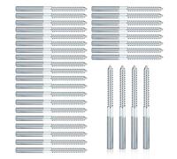 30 Piezas Tornillo Doble Rosca M8x100mm, Tornillos de Doble Roscados, Pernos de Suspensión Torx, Doble Cabeza Autorroscantes Tornillo, para Muebles, Abrazaderas y Montaje en Madera