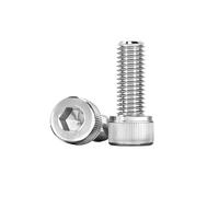 30 Piezas Tornillos de Cabeza Hexagonal M3X60mm, Tornillos Allen de 304 Acero Inoxidable para Reparación de Motor Eléctrico