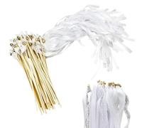 30 Piezas Varitas De Boda, Varitas De Cinta Con Campanas, Románticas Blancas Varitas De Cinta, Sparkles Wedding Varitas De Hada De Encaje, Para Boda, Navidad, Cumpleaños