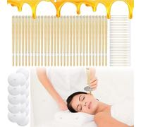 30 Piezas Velas para Los Oídos, kit para eliminar la cera, velas para los oídos de cera de abeja 100% natural para el cuidado de la salud, incluye discos y bastoncillos de algodón