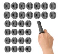 30 Piezas Venda Tubular Elastica, Venda Tubular Dedos, Vendajes Tubulares para Dedos, Vendajes Tubulares Tubular Para Dedos, Compañeros Cunas para Dedos Vendas Blancas Azules (Negro)