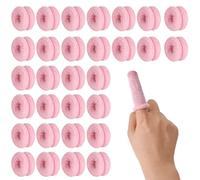 30 Piezas Venda Tubular Elastica, Venda Tubular Dedos, Vendajes Tubulares para Dedos, Vendajes Tubulares Tubular Para Dedos, Compañeros Cunas para Dedos Vendas Blancas Azules (Rosa)
