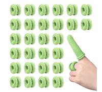 30 Piezas Venda Tubular Elastica, Venda Tubular Dedos, Vendajes Tubulares para Dedos, Vendajes Tubulares Tubular Para Dedos, Compañeros Cunas para Dedos Vendas Blancas Azules (Pasto Verde)