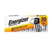 30 Pilas AA industriales Energizer LR6 Mignon 1,5 V Alcalinas | Uso Profesional y Larga Duración para Instrumentos de Medición y Dispositivos Electrónicos - 3 Paquetes de 10 pilas