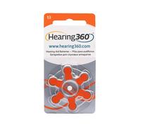 30 pilas modelo 13 naranja (PR48) - 5 paquetes de 6 pilas para aparatos acústicos de 1,45 V - Pilas acústicas Rayovac Varta Extra