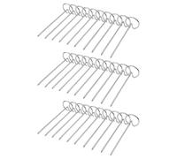 30 pinchos de acero inoxidable para parrilla vertical y distribución uniforme del calor, horno a prueba de óxido, aguja para hornear, soporte vertical para pinchos