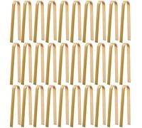 30 pinzas de madera para charcutería, mini pinzas de bambú desechables para servir alimentos, pinzas de madera NaturaL para tostadas