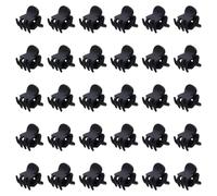 30 Pinzas Miniaturas para el Pelo, Acabado Mate Antideslizante, Clips y Horquillas para Mujeres/Niñas, Lote de 30 Accesorios Negros