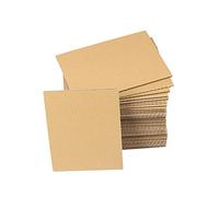 30 planchas de Cartón Ondulado A5 (148x210 mm), Cartón corrugado rígido en láminas, 4 mm marrón kraft, para marco de fotos, envíos, manualidades, maquetas