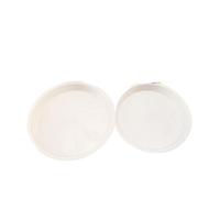 30 platillos redondos de plástico para interiores y exteriores, adecuados para decoración del hogar, incluyendo riego por goteo para uso en interiores (14 x 11 x 1,9 cm, color blanco)