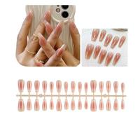 30 por ciento Prensa Brillante En Uñas Curso Largo Ataúd Uñas falsas Ojo de Gato Uñas Falsas En Uñas Pegamento Uñas Acrílico Brillo