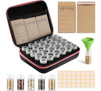 30 Ranuras Caja de Almacenamiento de Semillas,Pintura de Diamantes,Caja Organizadora de Semillas con Bolsa y Pegatinas,Organizador de Accesorios para Joyas,Manicura,Semillas