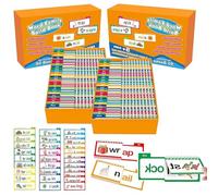 30 Read and Rhyme Flip Books, Word Families Flash Cards, 2025 New ABC Vocabulary Flash Cards, for Reading Games (M,5)