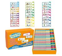 30 Read and Rhyme Flip Books,Word Families Flash Cards,ABC Vocabulary Flash Cards,Educational Reading Games, for Words,Letter Sounds, and Educational Reading (1pcs)