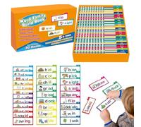 30 Read and Rhyme Flip Books, Word Family Build Book, Family Word Book, Read and Rhyme Flip Books Set, ABC Vocabulary Flash Cards, Interactive Gift for Kids Toddlers (1)