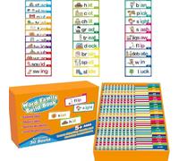 30 Read and Rhyme Flip Books, Word Family Flip Books, Word Families Flash Cards, ABC Vocabulary Flash Cards, Educational Reading Flip Book