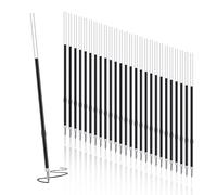30 recambios retráctiles para bolígrafo, 0.7 mm, recambios de tinta negra retráctil, recambios de bolígrafo suave, recambios de bolígrafo negro, escuela, hogar (107 mm de longitud)