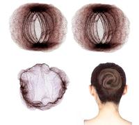 30 Redecillas Invisibles para el Cabello, Redecillas para Cabello Moño, Redecillas para Cabello Elásticas, Redecillas para Cabello Reutilizables, para Danza, Asistentes de Vuelo (Marrón)
