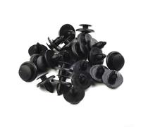 30 remaches de plástico de 7 mm de color negro, clips de carrocería para parachoques de puerta, tornillos de fijación con cabezal de 20 mm, piezas de repuesto para reparación y montaje de vehículos