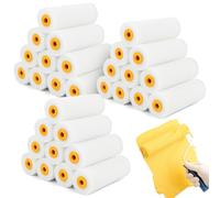 30 Rodillos de Pintura de 10 cm, Rodillos de Pintura de Espuma, Juego de Mini Rodillos de Pintura, Cepillo de Espuma, para pintura brillante y satinada, ideal para pintar madera, metal, alféizares