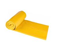 30 Rollos de bolsas de basura amarilla 100L (85x105 cm) - Galga 130 extra fuertes, ecológicas y compostables - 10 bolsas por rollo