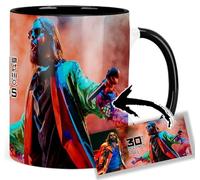 30 Seconds To Mars Jared Leto Taza Interior y Asa Negra Ceramica Mug