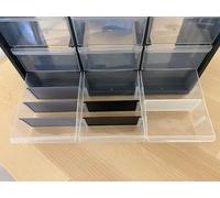 30 separadores grandes aptos para almacenadores de piezas pequeñas Stanley 1-93-980/981 (negro)