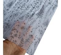 30 Sheets Green Leaves Tissue Paper,14x20in Botanical Printed Leaf Wrapping For Gifts Birthday Festival(Black flower)