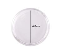 30 soportes herméticos transparentes para cápsulas de plata americana para monedas de 1 onza, 40 6 mm de diámetro, soporte de plástico con protección contra la oxidación