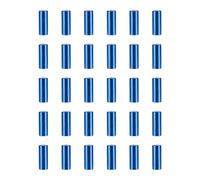 30 tapas de tubo de alambre para bicicleta, punta de cable de aleación de aluminio, para bicicletas de carretera, montaña, cables de freno de bicicleta, puntas de extremo de crimpado, parte de