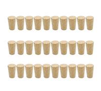 30 tapones de corcho de madera suave natural reutilizables, tapones de corcho cónicos, tapones de madera para botellas de cerveza, herramienta de barra, tapones de corcho cónicos, accesorios de corcho