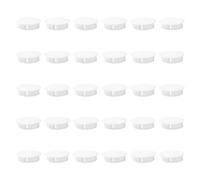 30 tapones de panel blancos redondos para agujeros de taladro para cubrir agujeros en armarios de cocina y muebles
