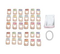 30 tarjetas de San Valentín para intercambiar regalos para el día de San Valentín, tarjetas de felicitación DIY con bolsa de plástico, adhesivo de doble cara, para regalos de fiesta en el aula