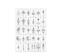 30 Tatuajes Temporales Halloween Calavera Serpiente Rosa Impermeables | Diseños espeluznantes, resistentes al agua, seguros para la piel, fáciles de aplicar, duran 3-5 días.(P196)