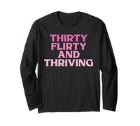 30 Thirty, Flirty and Thriving Women 30th Birthday Funny Manga Larga
