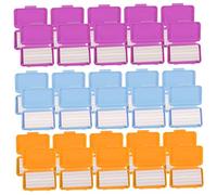 30 tiras de cera para ortodoncia con sabor a frutas con estuche de almacenamiento para alineadores, usuarios de aparatos ortopédicos, soportes, invisibles.