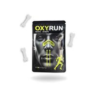 30 Tiras Nasales OxyRun - Dilatador Nasal - Tiras Nasales Deportivas - Tiras Antironquidos - Tiritas Nariz Respirar - Respirar Mejor Por La Nariz - Nose Strips - Nasal Strips - Tira Nasal (crystal)