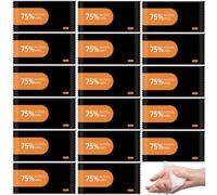 30 toallitas húmedas desechables de emergencia envueltas individualmente; toallitas antivirus para manos y cara, toallitas portátiles multiusos con 75% de alcohol para viajes, hogar, oficina, escuela