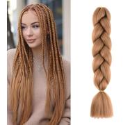 #30 Tono Marrón Extension Per Treccine Africane 24" Ombre Jumbo Treccia Extension Capelli Fibra Sintetica Treccia Di Scatola Crochet Twist Intrecciare