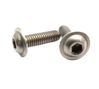 30 tornillos de cabeza hueca hexagonal M3-M6 - Pernos hexagonales con brida de acero inoxidable A2(M4x16 mm)