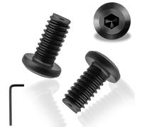 30 tornillos de cabeza plana M5 x 12 mm, hexágono interior, acero inoxidable, A2, V2A, negro, M5, tornillos de cabeza plana, rosca completa, tornillos de acero inoxidable con cierre hexagonal interior