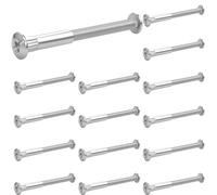 30 tornillos de conexión M6, 76-86 mm, conectores para muebles, 15 tornillos para mueble, 15 para casquillo