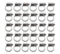 30 Uds abrazaderas de manguera estilo alemán 304 abrazadera de línea de de acero inoxidable Clips de tubo para tuberías de agua automóviles (11-20)