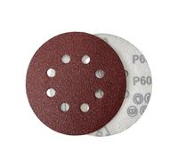 30 Uds discos de lijado 5 pulgadas 8 agujeros gancho y bucle 125mm papel lija adhesivo 60~320 granos for LIJADORA Orbital aleatoria hojas abrasivas(60 Girt)